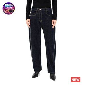 Curved Petite Jeans with Zippers High Rise Classic Chic Denim Pants